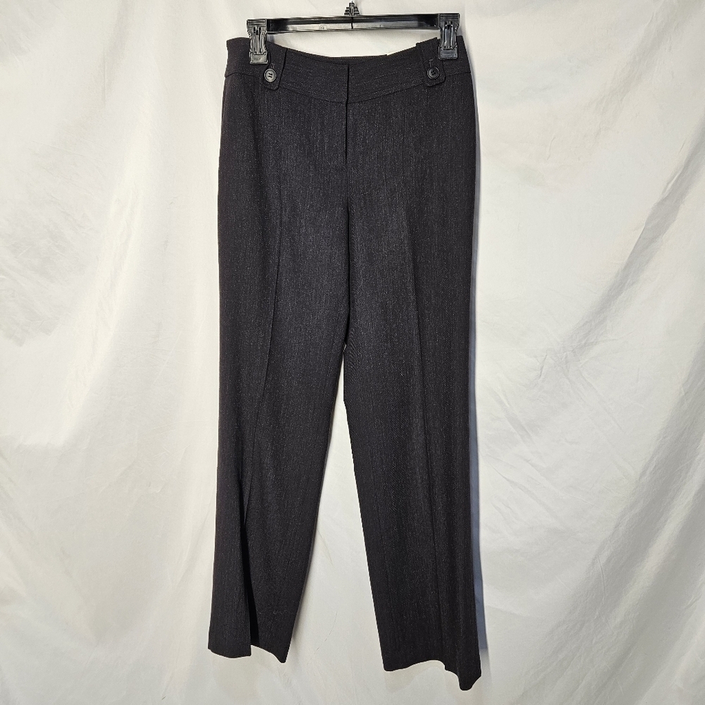 NWT Ann Taylor Loft Straight Leg Gray Dress Pants Womens Size Zero Ret $89